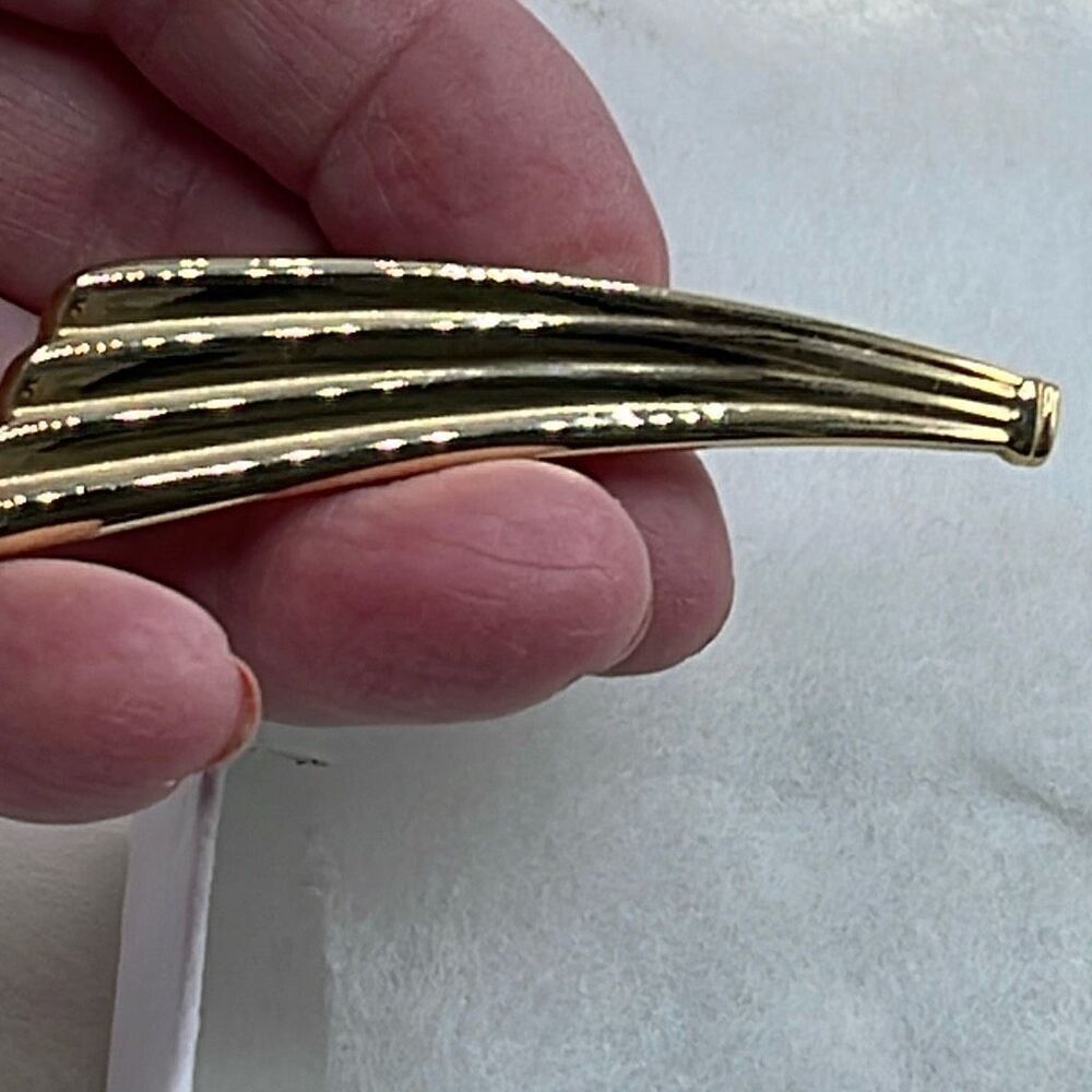 Park Lane Art deco styled gold tone brooch